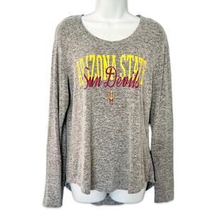 Arizona State University Sun Devils Long Sleeve Tee Light Jersey Sweater size L